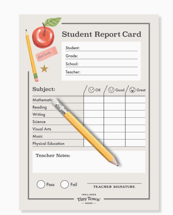 Tiny Town | Student Report Card