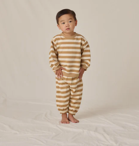 Oversized Sweatpants | Gold Stripe