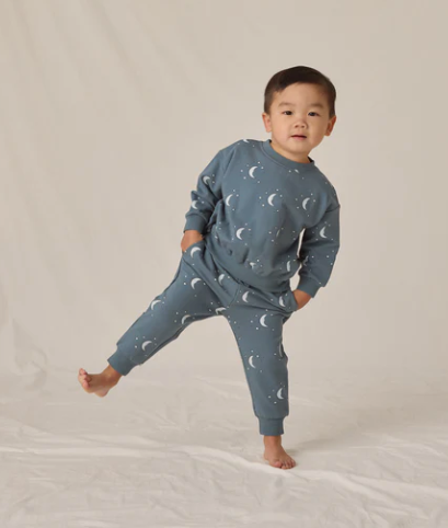 Relaxed Fleece Sweatpant | Silver Moons