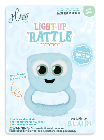 Glo Pals Light Up Rattle | Blair (Blue)