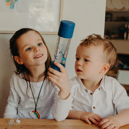 DIY Calm Down Bottle | Blue