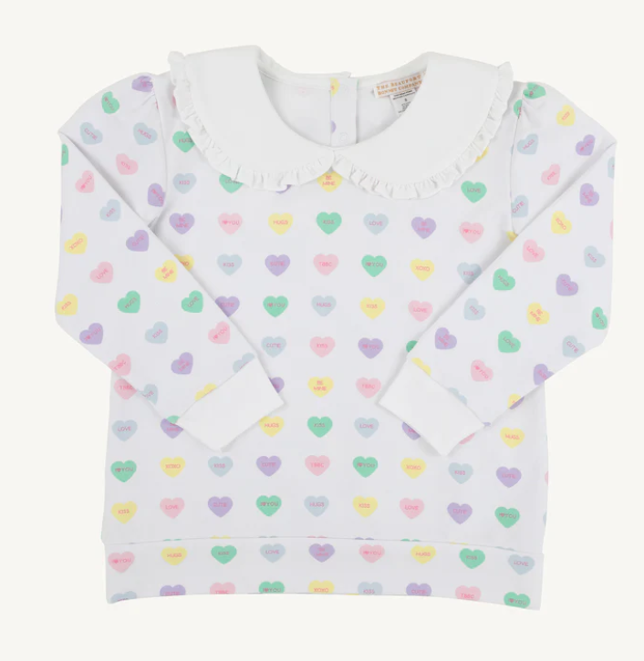 Maude's Ruffle Cassidy Comfy Crewneck | We Heart You
