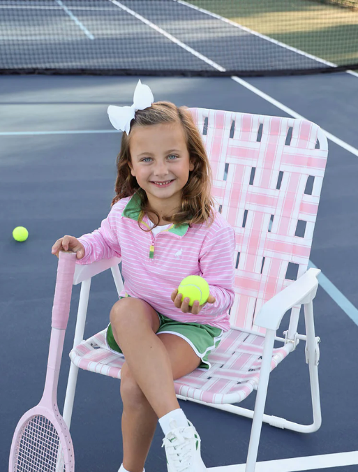 Prepletic Haywood Half-Zip Fleece | Pier Party Pink Stripe