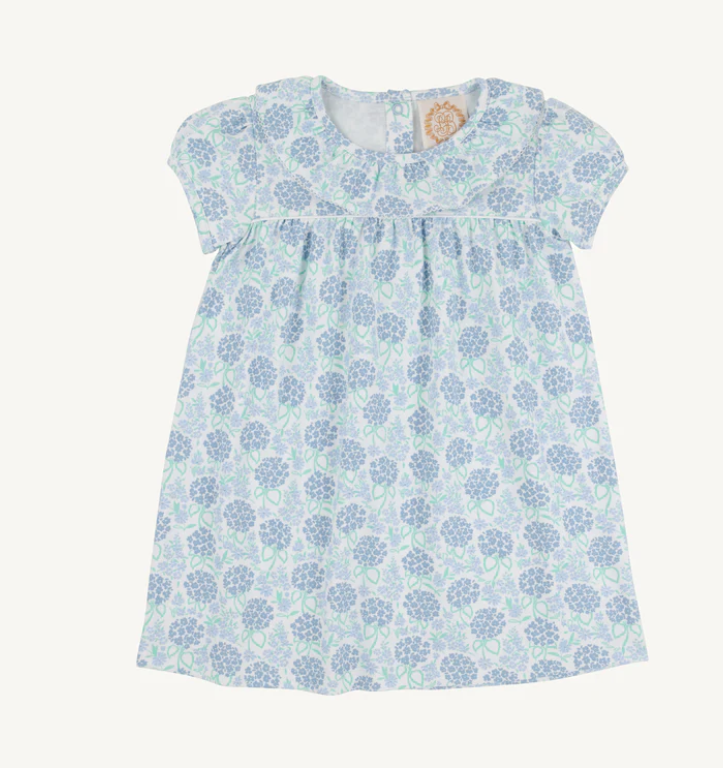 Short Sleeve Ramona Ruffle Dress Pima | Handful of Hydrangeas
