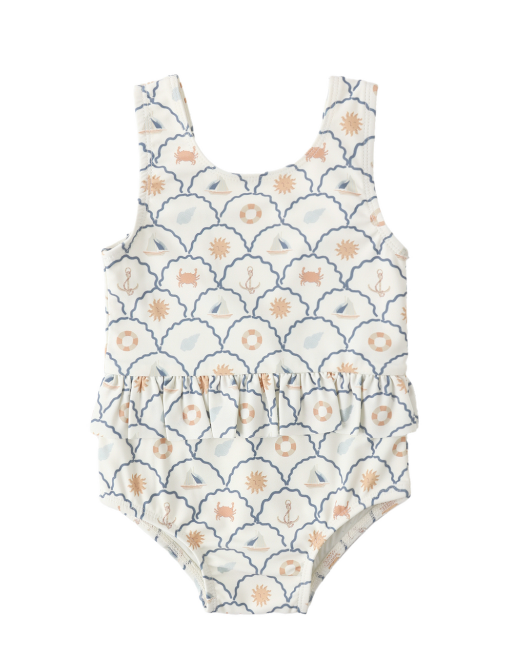 Skirted One Piece | Nautical