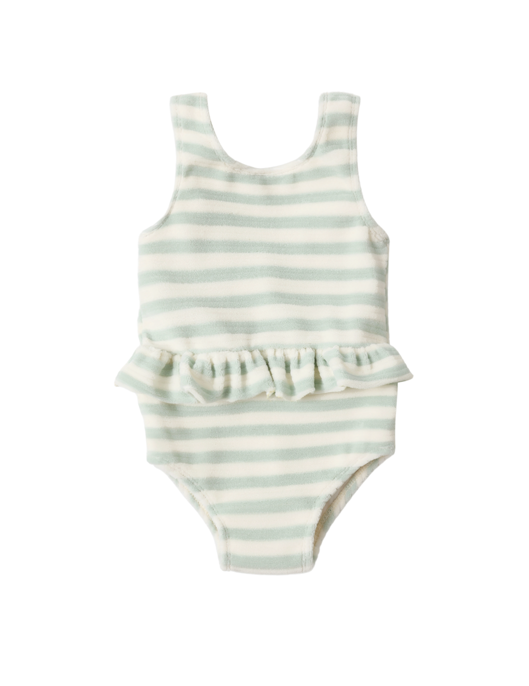 Skirted One Piece | Seafoam Stripe