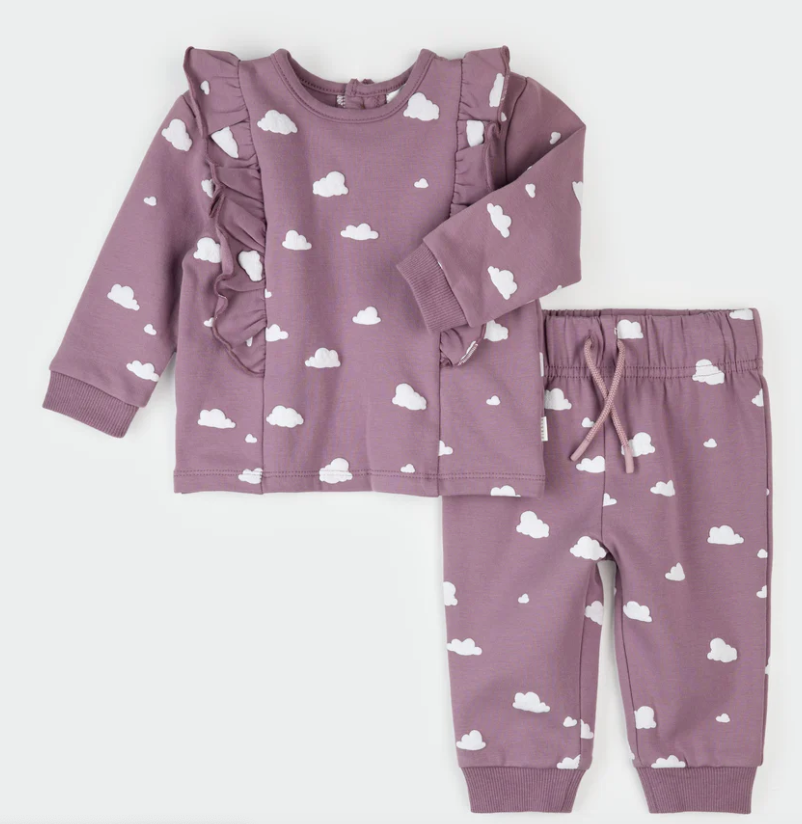 Clouds on Elderberry Outfit Set