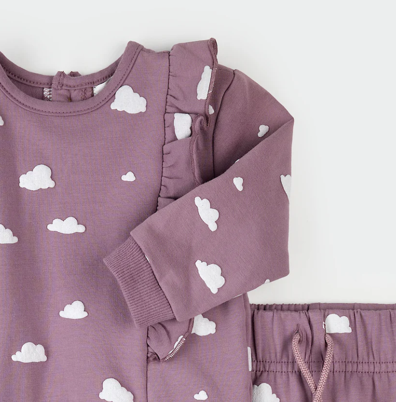 Clouds on Elderberry Outfit Set
