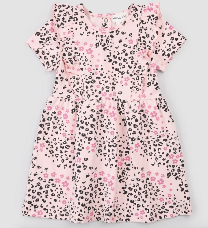 Lt Pink Leopard Dress