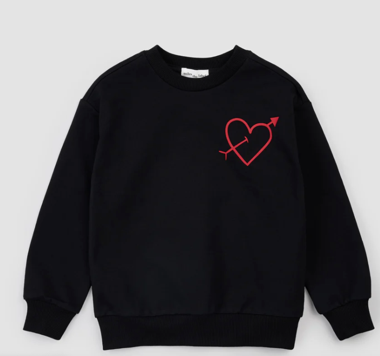 Black Heart Sketch Sweatshirt