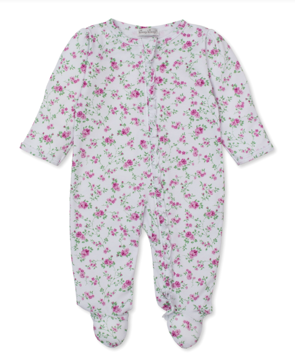 Victorian Roses Footie w/Zipper