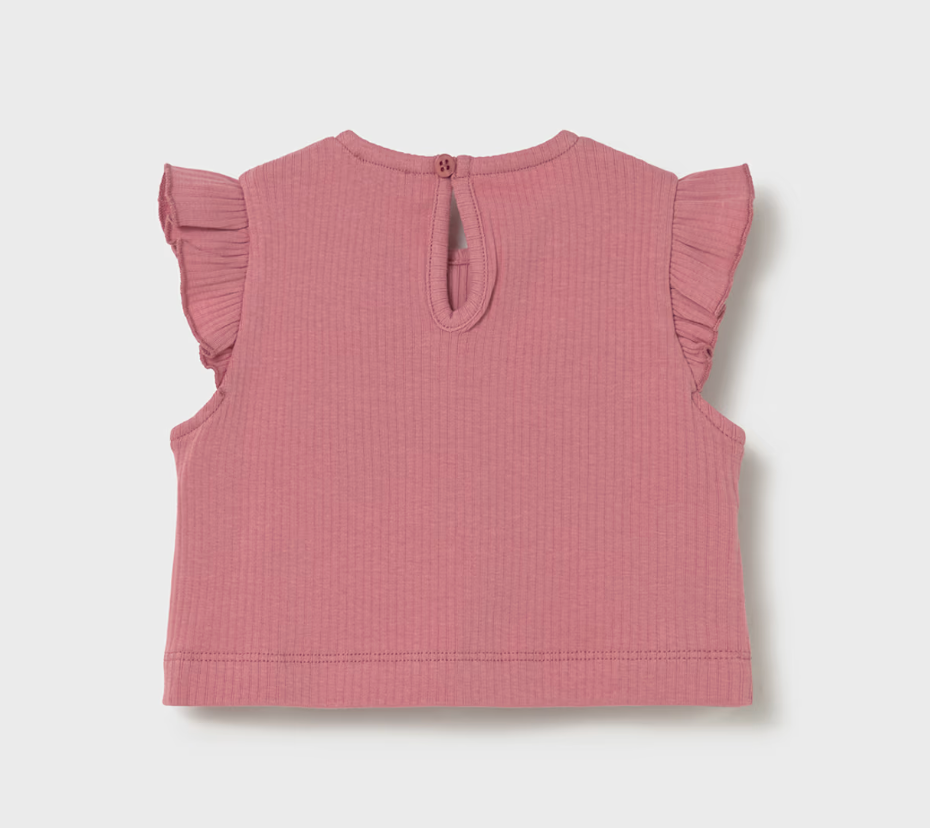 Ribbed Bow Top | Blush | 1089
