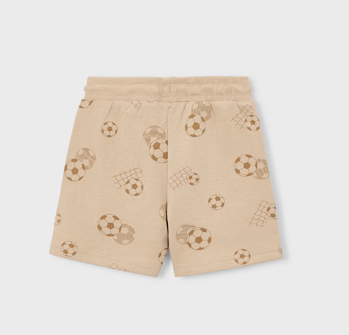 Beige Soccer Ball Short | 3209