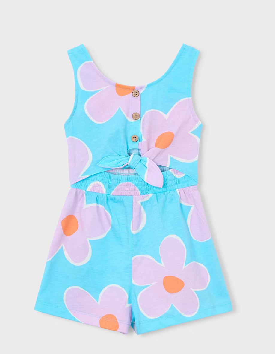 Lilac Floral Cut Out Romper | 3889