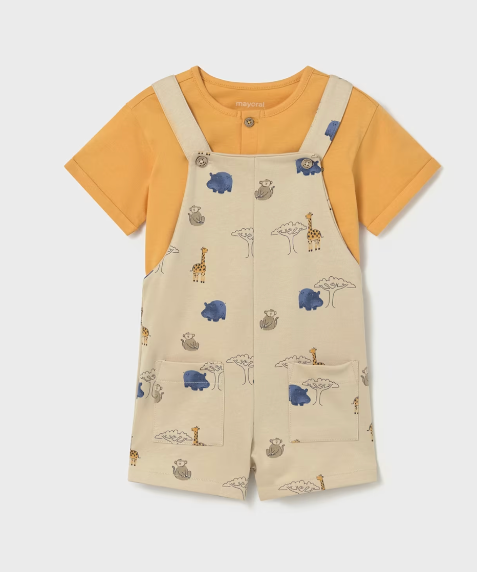 Animal Print Overall Set | 1664