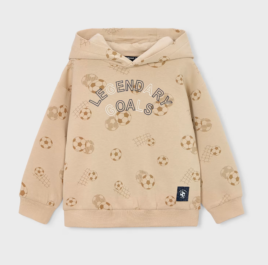 Beige Soccer Ball Sweatshirt | 3435