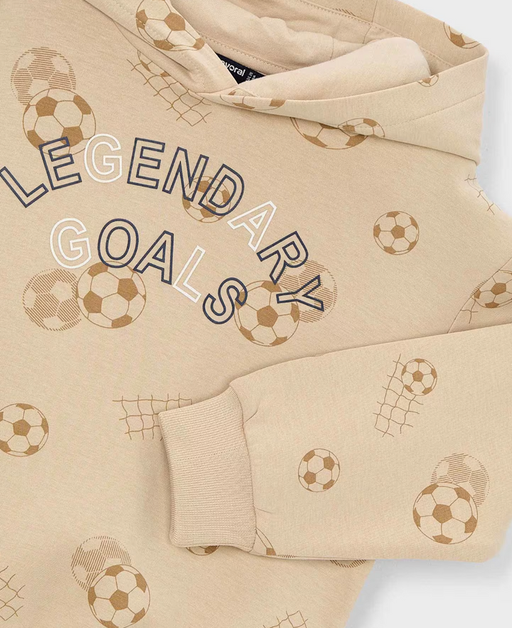 Beige Soccer Ball Sweatshirt | 3435