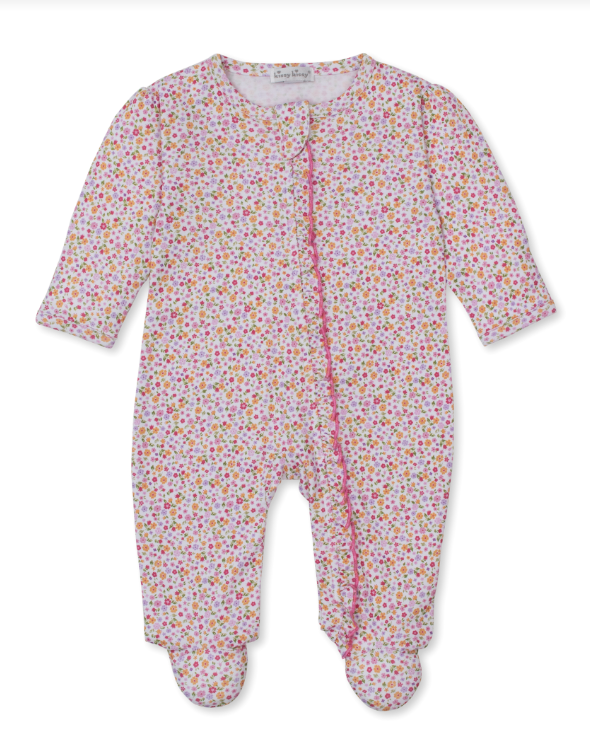 Blossoming Bows Footie w/Zipper Comp