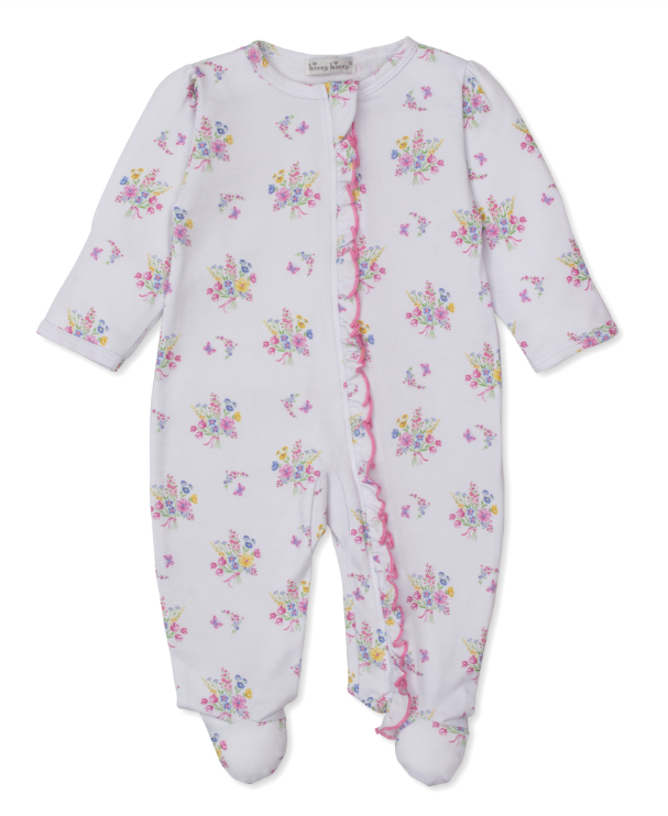 Pastel Gardens Footie w/Zipper