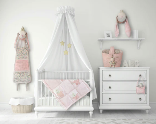 Pink Fabric Storage Basket