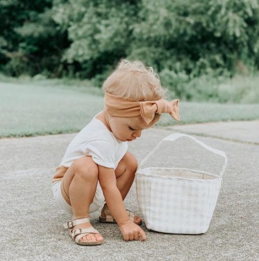 Tan Fabric Storage Basket