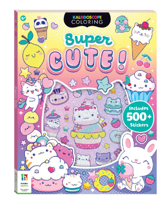 Super Cute Sticker Coloring Book