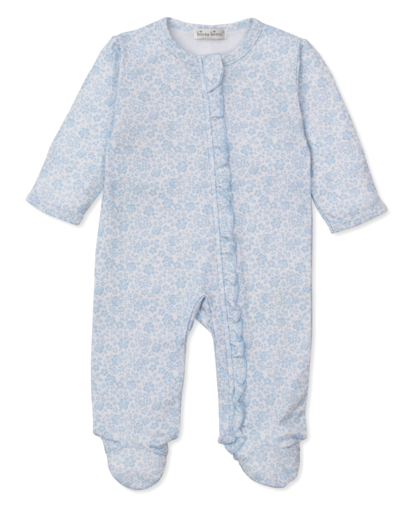 Blue Country Gardens Footie w/Zipper