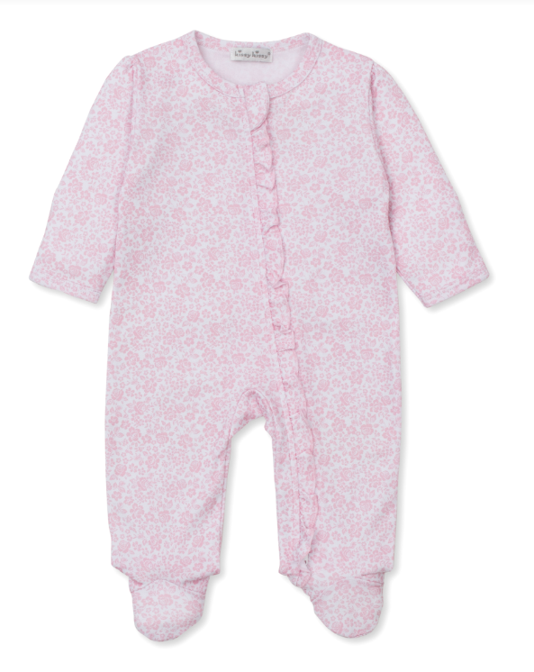 Pink Country Gardens Footie w/Zipper
