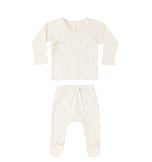 Wrap Top and Pant Set | Bunnies