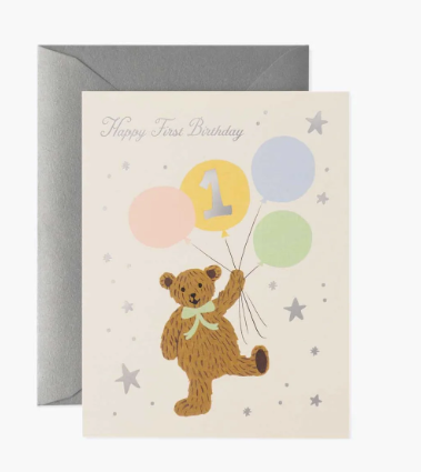 Happy First Birthday Card