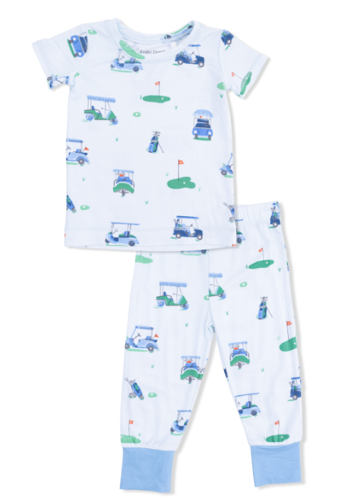 Loungewear Set | Vintage Blue Golf Carts