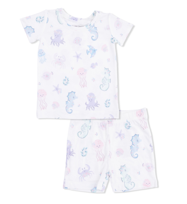 Loungewear Short Set | Floral Sea Creatures