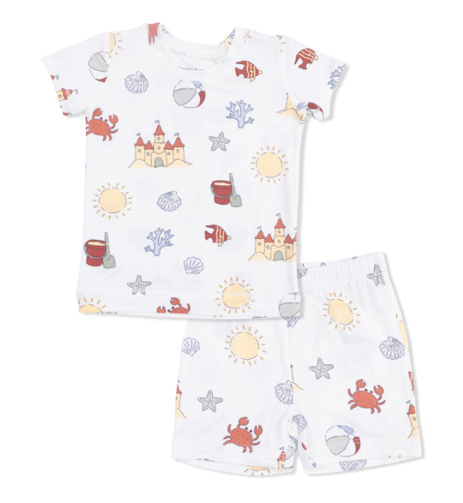 Loungewear Short Set | Sunny Sandcastles