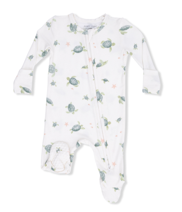 Two Way Zipper Footie | Sea Turtles