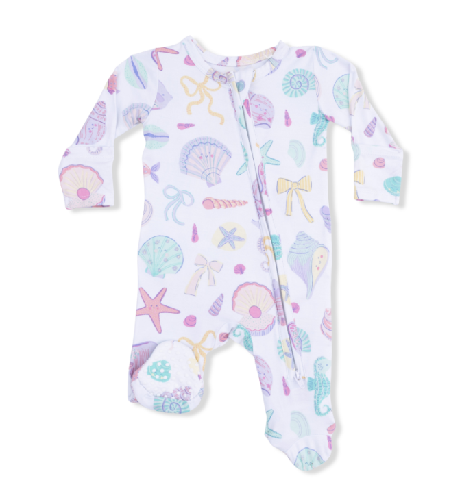 Two Way Zipper Ruffle Footie | Beach Days