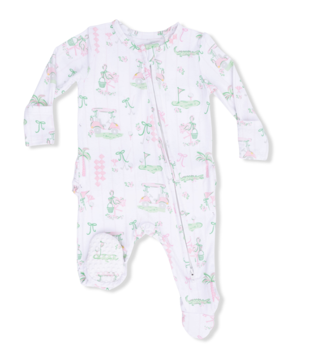 Two Way Zipper Ruffle Footie | Pretty Golf