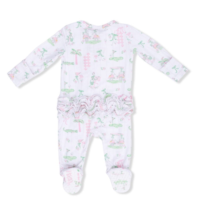 Two Way Zipper Ruffle Footie | Pretty Golf