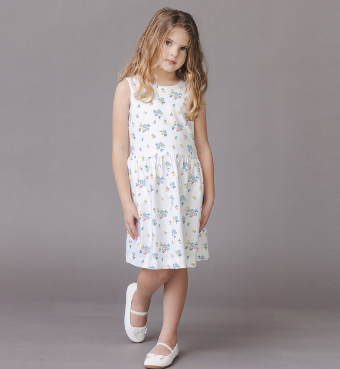 Organic Knit Tank Dress | Sunlit Multi Floral