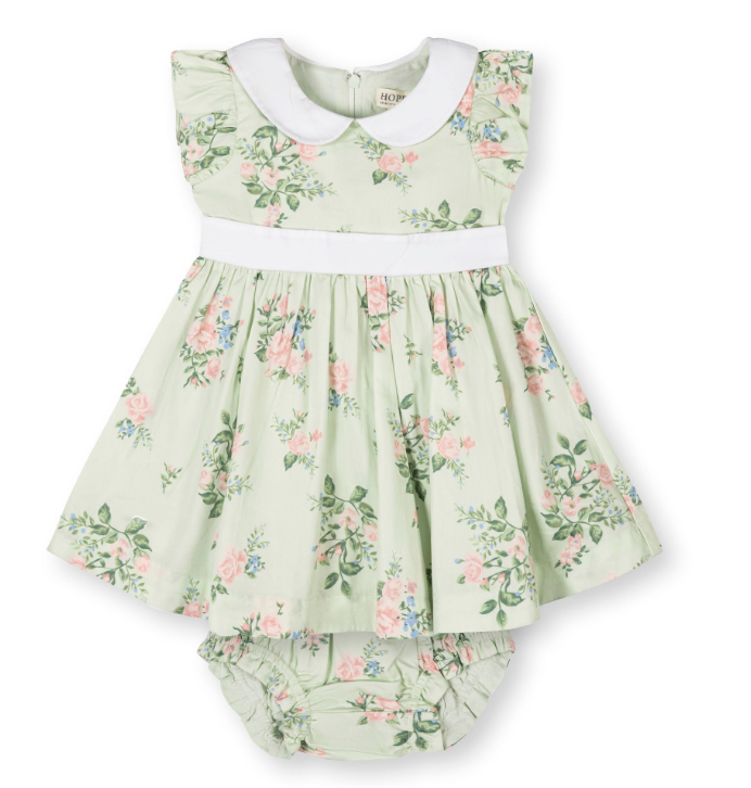 Organic Peter Pan Collar Party Dress | Chateau Floral