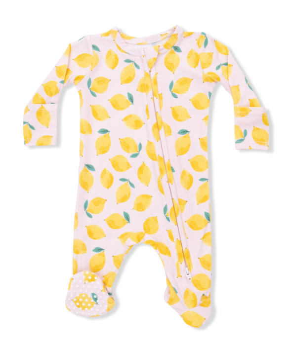 Two Way Zipper Footie | Sunny Lemons