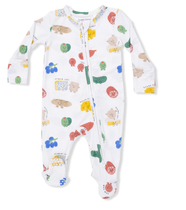 Two Way Zipper Footie | Charcuterie Cuties