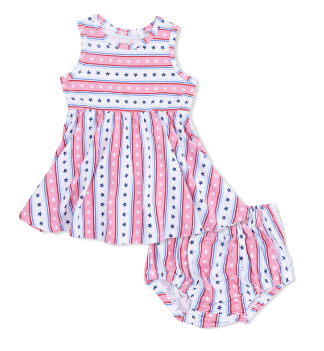 Tank Dress w/ Bloomer | Stars and Stripes