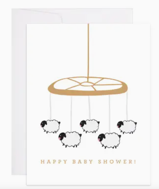 Baby Mobile Shower Card