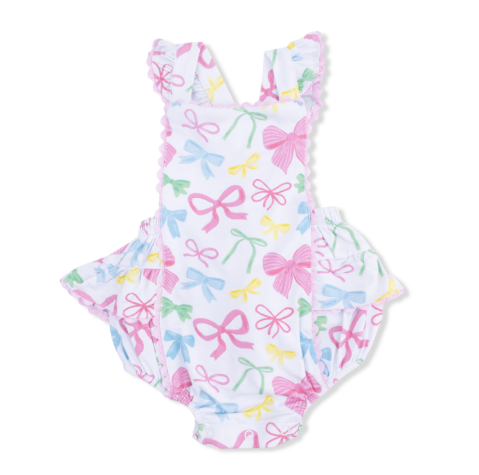 Ric Rac Ruffle Sunsuit | Sweet Bows
