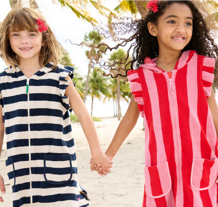 Terry Coverup | Pink Red Stripe