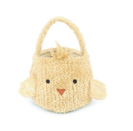 Yellow Fluffy Chick Basket