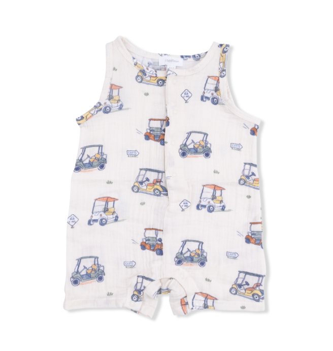 Shortie Romper | Zooming Golf Carts