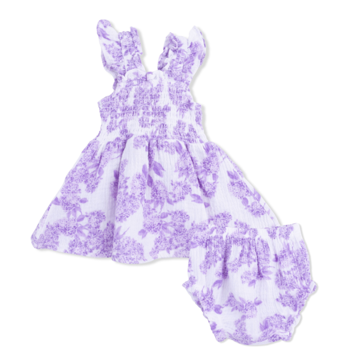 Baby Doll Tunic and Bloomer Set | Lilac Floral