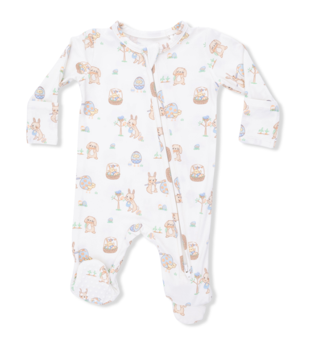 Two Way Zipper Footie | Easter Egg Hunt