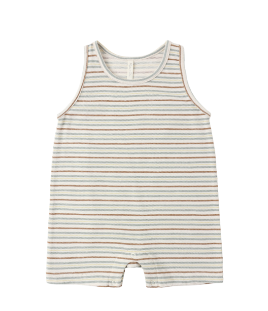 Sleeveless One-Piece | Vintage Stripe